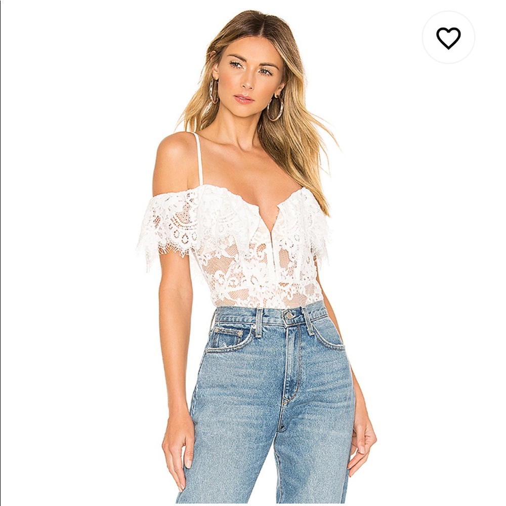 NBD x Naven Allie Bodysuit in White